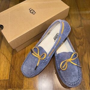UGG Women's Moccasin Loafers in Blue Suede